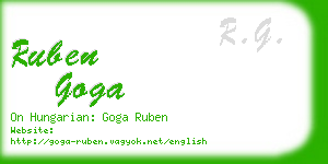 ruben goga business card